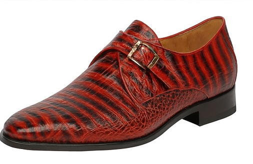 Marco Di Milano Mens Cognac Caiman Gator Dress Shoes Rovigo - 9 M