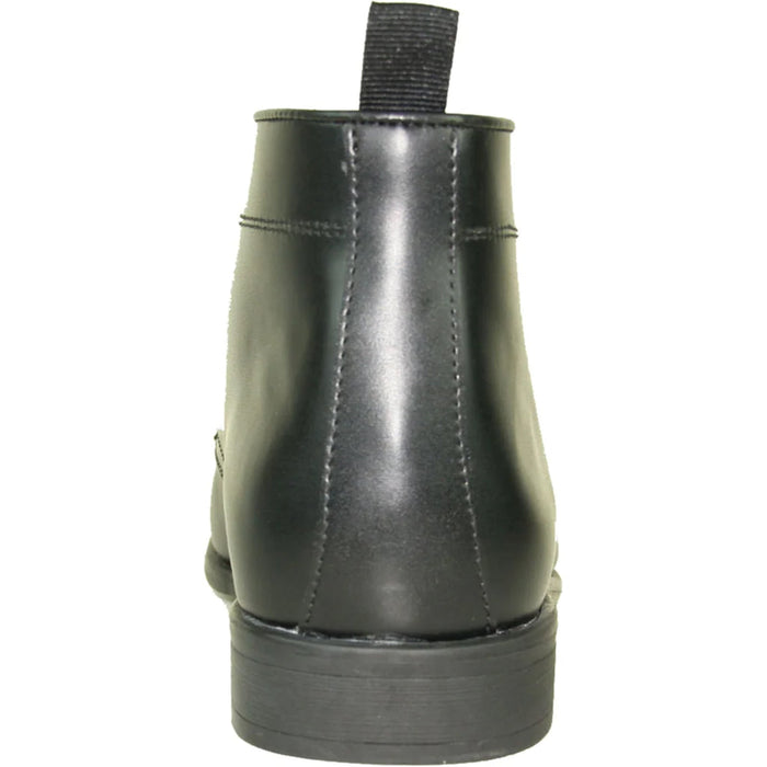 "Matte Black Men's Formal Ankle Boot for Prom 2026 & Wedding"