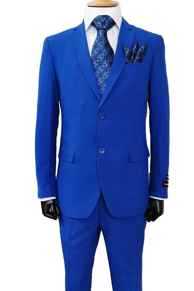 Poplin Suit Royal Blue