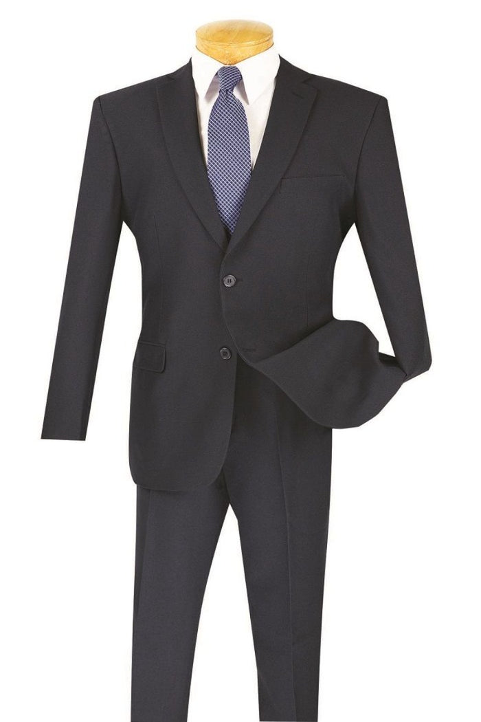 Vinci Men's Big & Tall 2-Piece Poplin Suit - Discounted Prices Purple