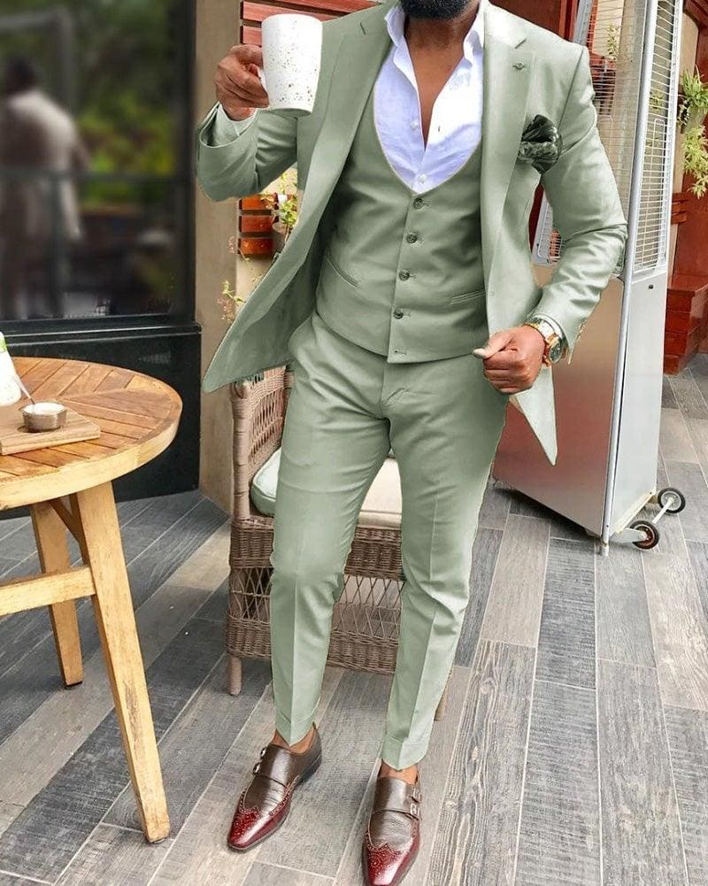 Sage Green Groomsmen Suit - Groomsmen Suit - 34 Short or Extra Small