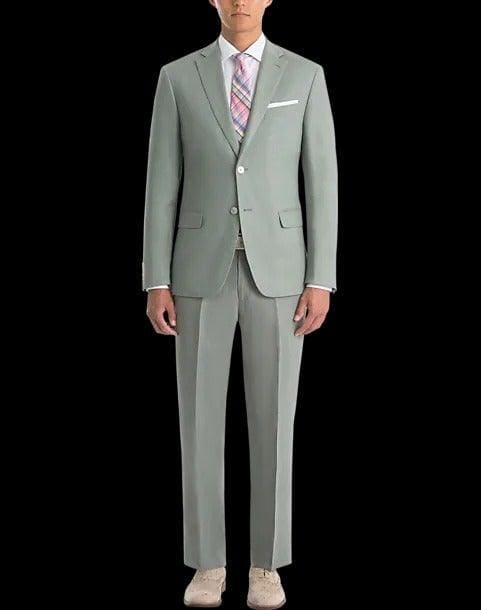 Sage Green Groomsmen Suit - Modern Fit Groomsmen Suit - Sage Green