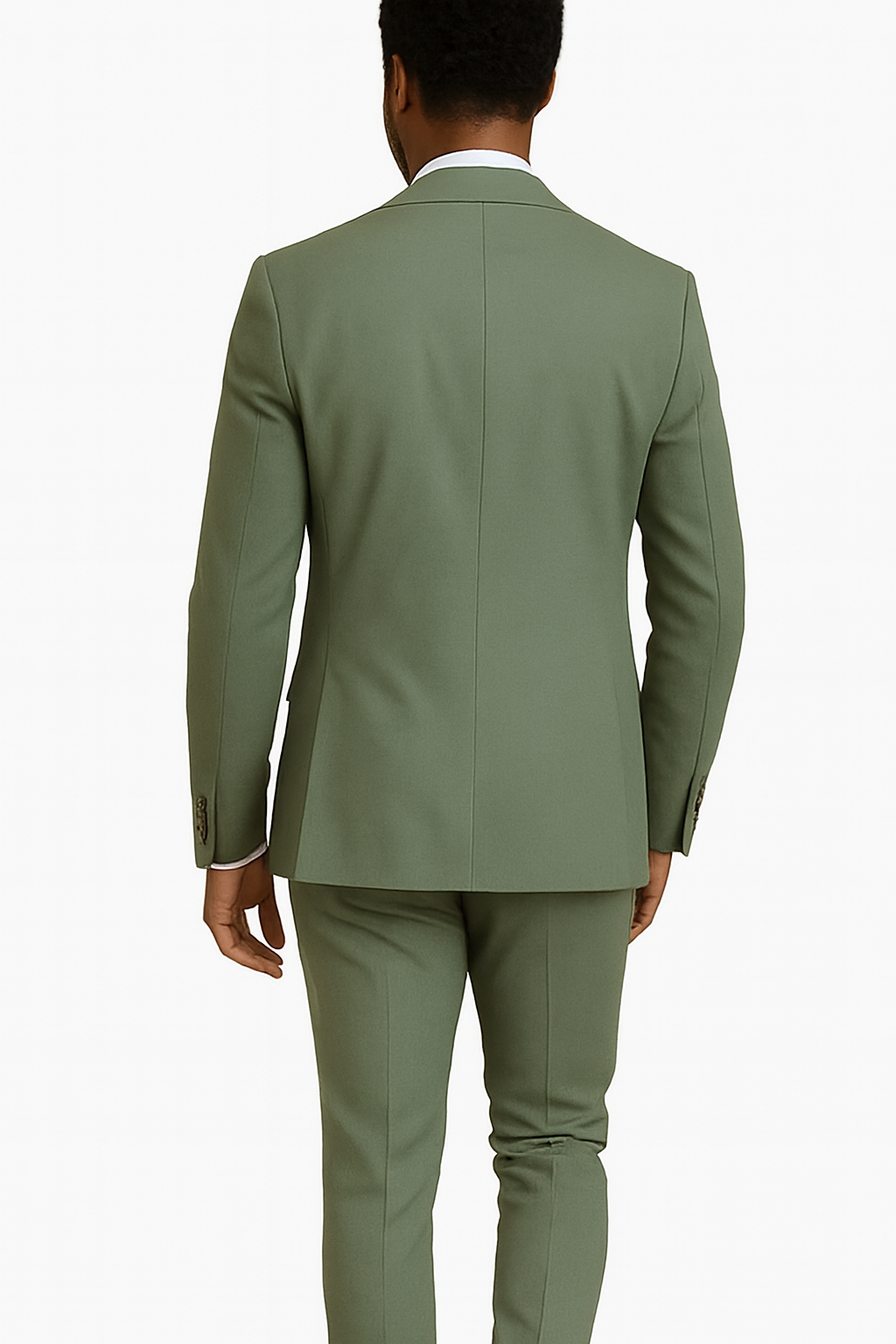 Sage Green Suits - Green Wedding Suit - Summer Suit-New Designer Collection - 38 Short Jacket+32 Waist Adjustable 28to34)(Height: 5 4 to5 7 )(Neck  15-16.5)S-M)