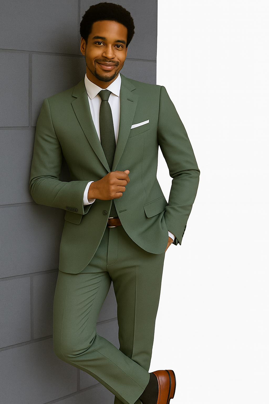 Sage Green Suits - Green Wedding Suit - Summer Suit-New Designer Collection - 38 Short Jacket+32 Waist Adjustable 28to34)(Height: 5 4 to5 7 )(Neck  15-16.5)S-M)