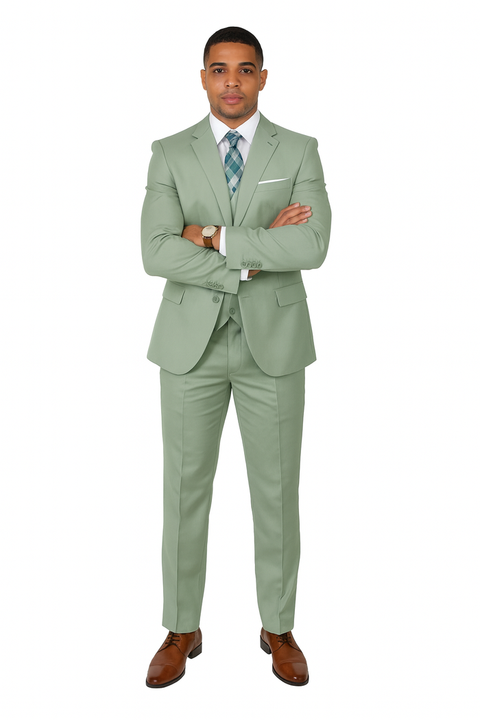 Sage Green Suits -  Light Green Suit - Summer Color Suit-New Designer Collection