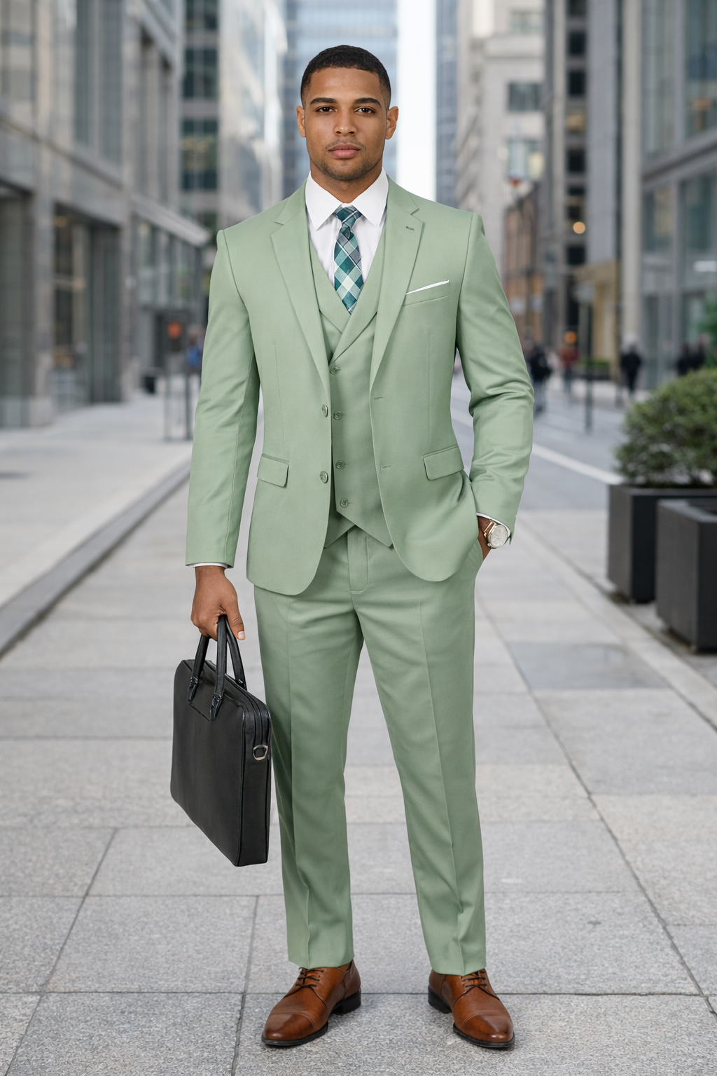 Sage Green Suits -  Light Green Suit - Summer Color Suit-New Designer Collection - 38 Short Jacket+32 Waist Adjustable 28to34)(Height: 5 4 to5 7 )(Neck  15-16.5)S-M)