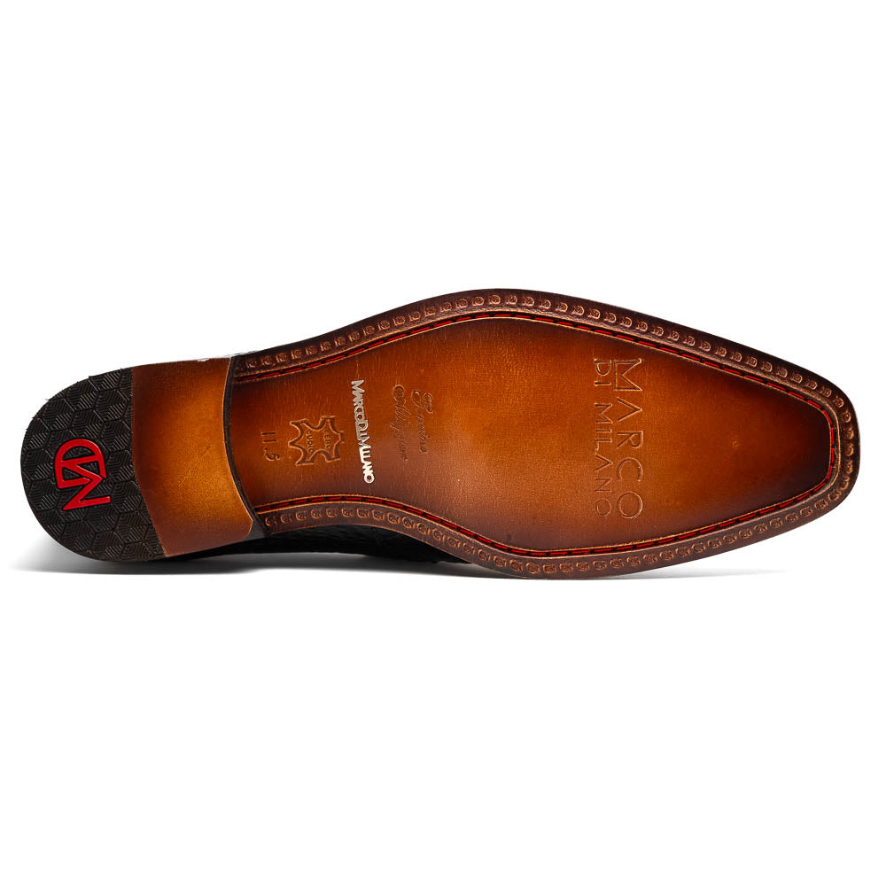 Marco Di Milano Salvatore Black Ostrich Penny Loafer - 8