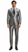 Sateen Metallic Shiny Men's 2 Button Silver Slim Fit Shark Skin Suit Tuxedo looking Men's Sharkskin Suit