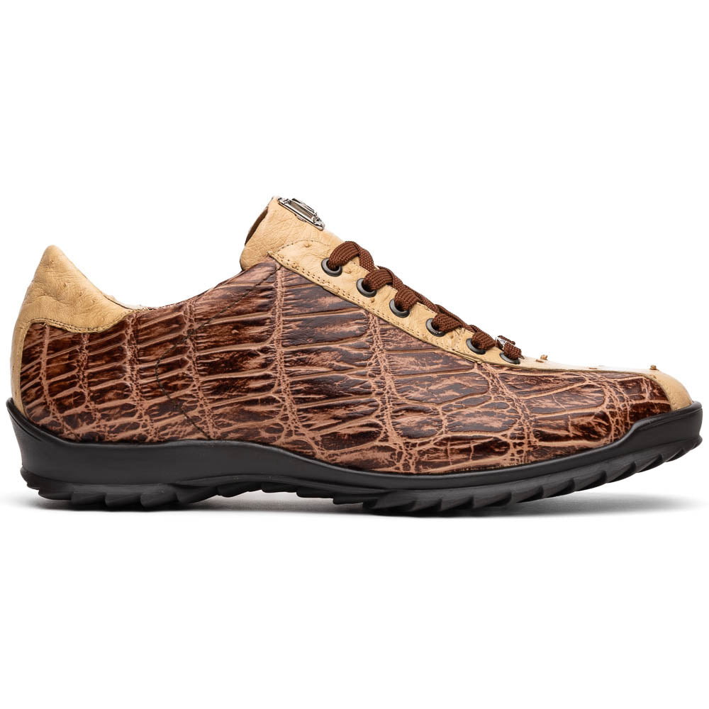 Marco Di Milano Saulo Orix Exotic Ostrich and Alligator Casual Sneakers - 8