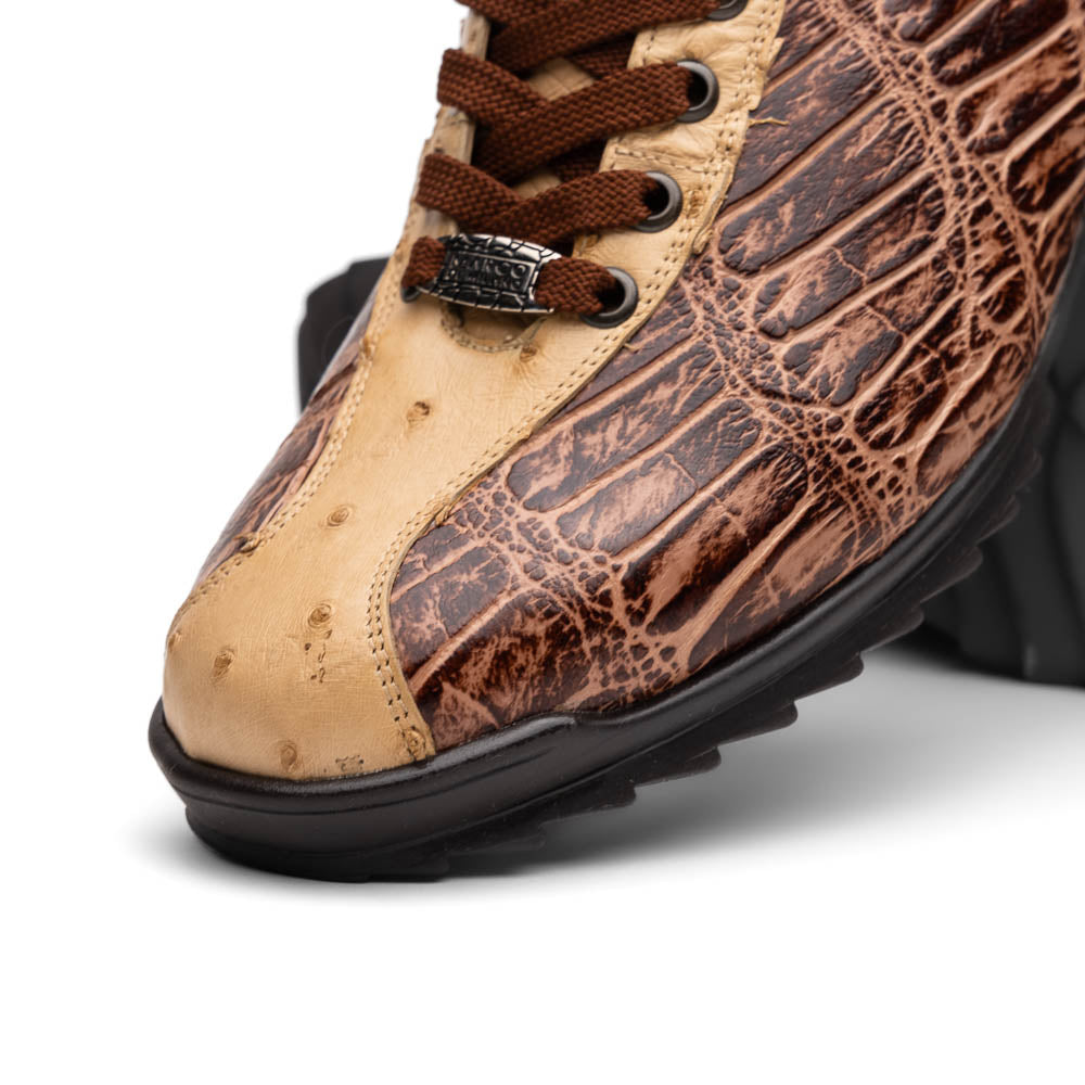 Marco Di Milano Saulo Orix Exotic Ostrich and Alligator Casual Sneakers - 8