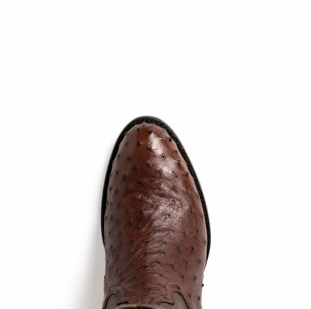 Marco Di Milano Savannah Kango Tabae Ostrich Quill Round Toe Cowboy Boots - 7