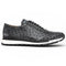 Marco Di Milano Scanno Gray Ostrich Quill Sneakers