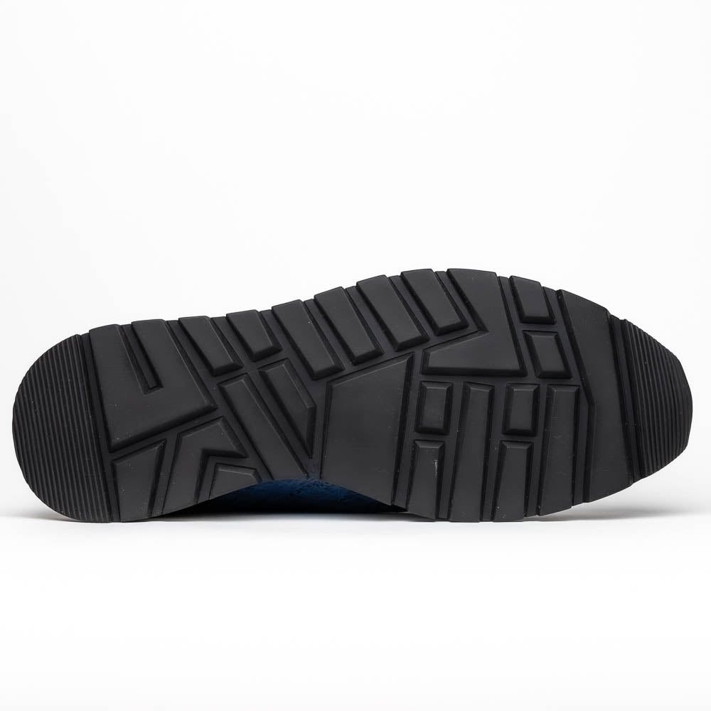 Marco Di Milano Scanno Antique Navy Ostrich Quill Sneakers - 8