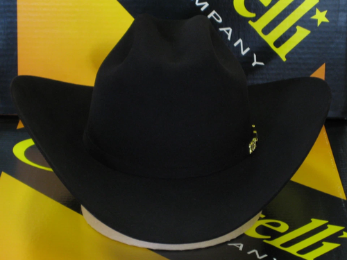 Serratelli 10X Cali Style Black 3 1/2" Brim Western Cowboy Hat All Sizes