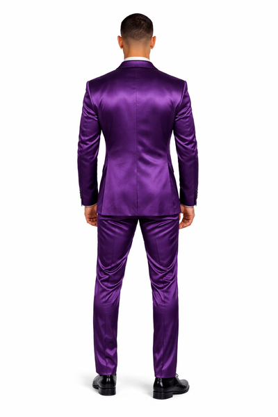 Slim- Fit - Shiny Purple Suit