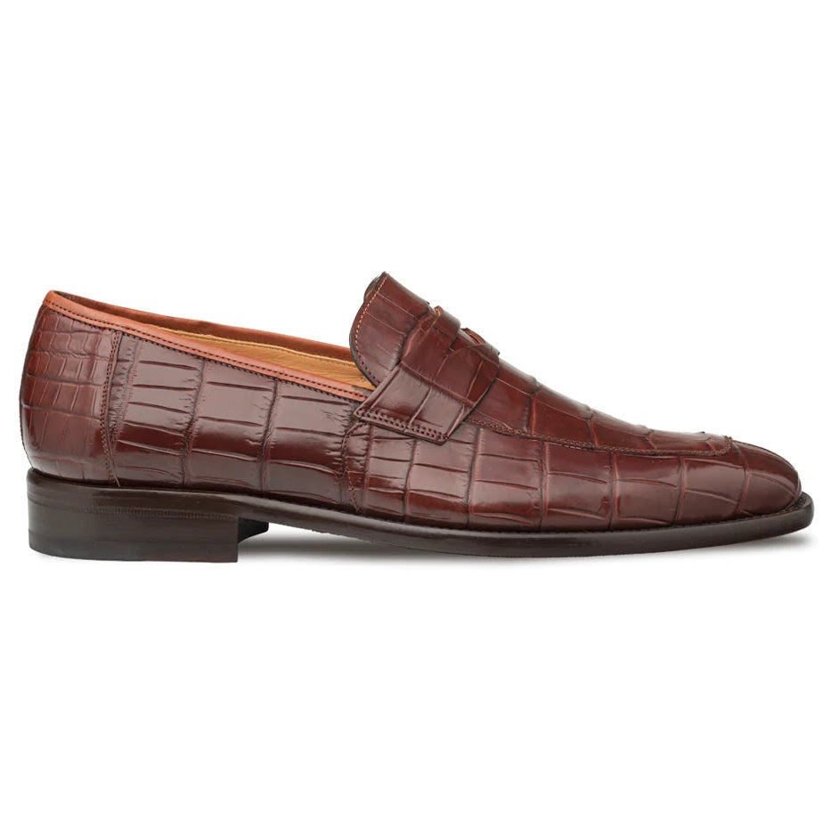 Mezlan Shoes Loafer - Mezlan Alligator Shoes - Mezlan Alligator Dress Shoes  On Sale - 8