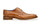 Belvedere Siena: Burned Amber Italian Leather Dress Shoe
