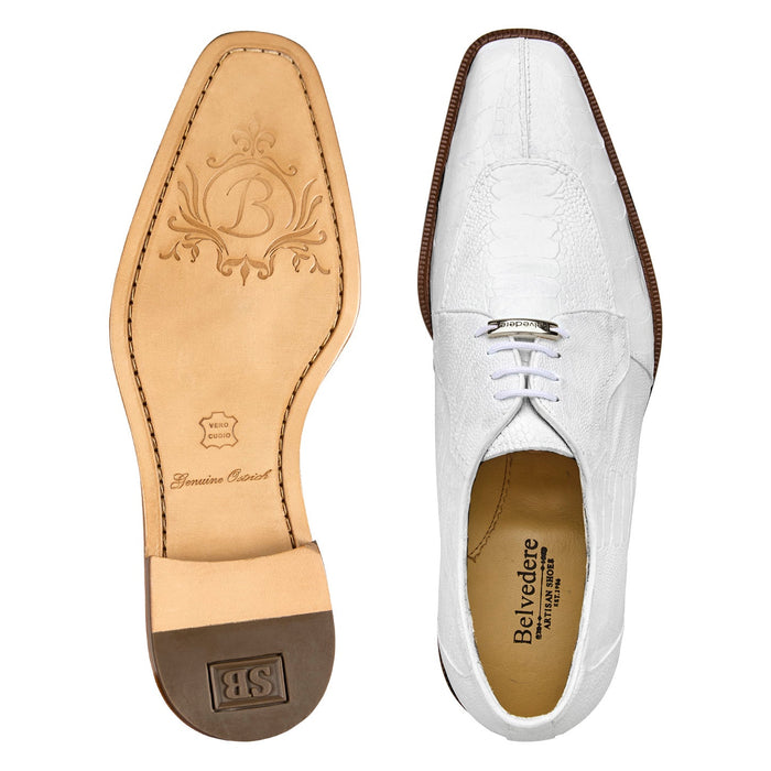 Belvedere Siena - White Genuine Leather Luxury Shoe