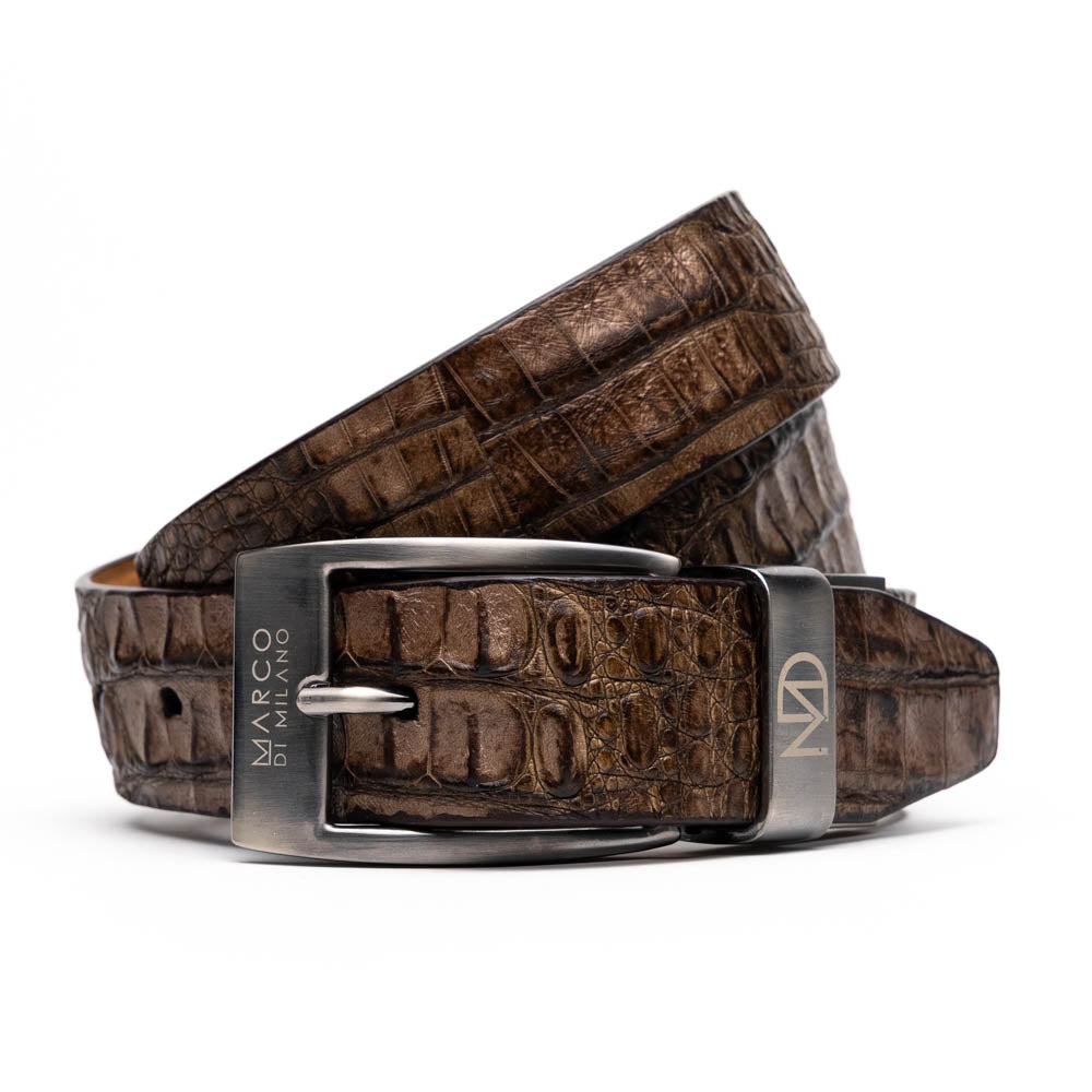 Marco Di Milano Silvio Belt Washed Brown - 44