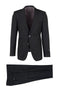 Tiglio Italian Suit - Real Wool Fabric Super 150's Porto Slim Fit Suit, Pure Wool Suit in Color Black