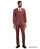 Stacy Adams Men's 3 Piece Hybrid Fit Suit - Pinstripe