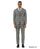 Stacy Adams Men's 3 Piece Glen Plaid Suit - Hybrid Fit
