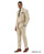 Stacy Adams Men's 2 Piece Windowpane Hybrid Fit Suit - Double Breasted