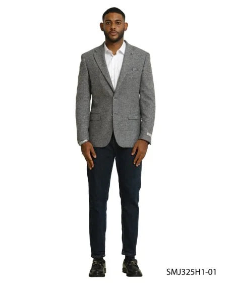 CCO Men's Outlet Hybrid Fit Sport Coat - Tweed - 44R