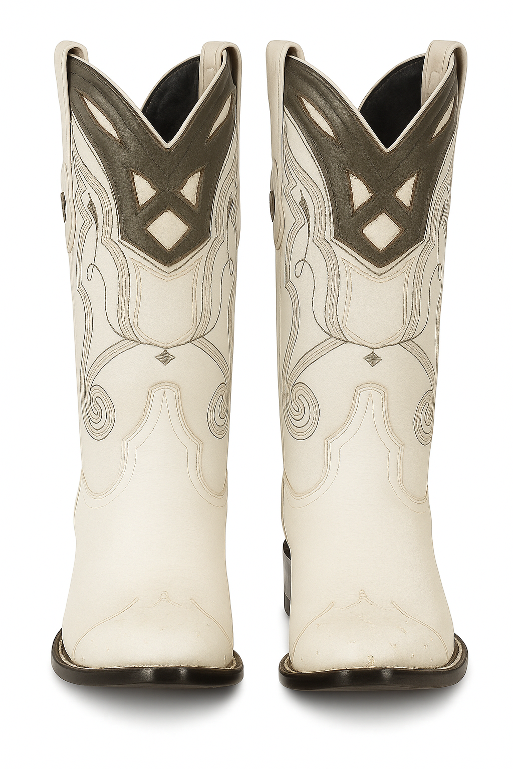 Men's Wild West Smooth Ostrich Skin 3X Toe Boots 29504-B - 6