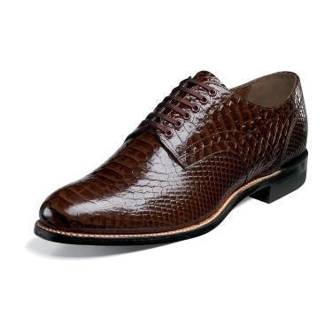 Mens Brown Snakeskin Style Shoes 00055-200 - 6M