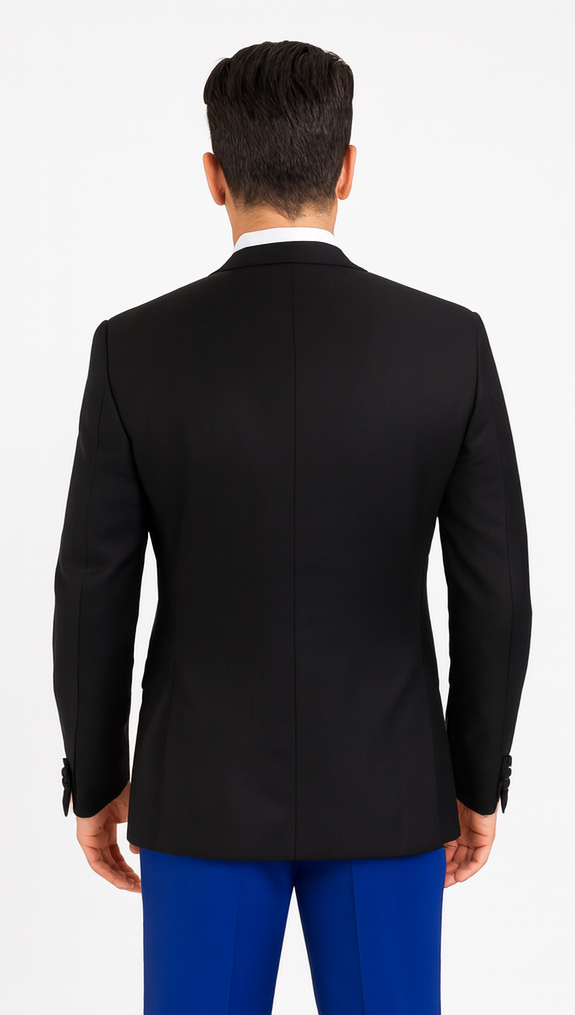 Statement Matching Bowtie Suits Royal blue suit - 38 Short Jacket+32 Waist Adjustable 28to34)(Height: 5 4 to5 7 )(Neck  15-16.5)S-M)