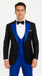 Statement Matching Bowtie Suits Royal blue suit