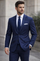 Statement Mens Modern Fit 2 Piece 100% Wool Sharp Windowpane Suit – Single Breasted Notch Lapel Jacket
