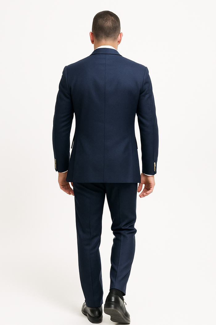 Statement Suit - Statement Italy Suit - Wool Suit - Statement Men's Outlet 100% Wool 2 Piece Suit - Wide Peak Lapel - New Arrival