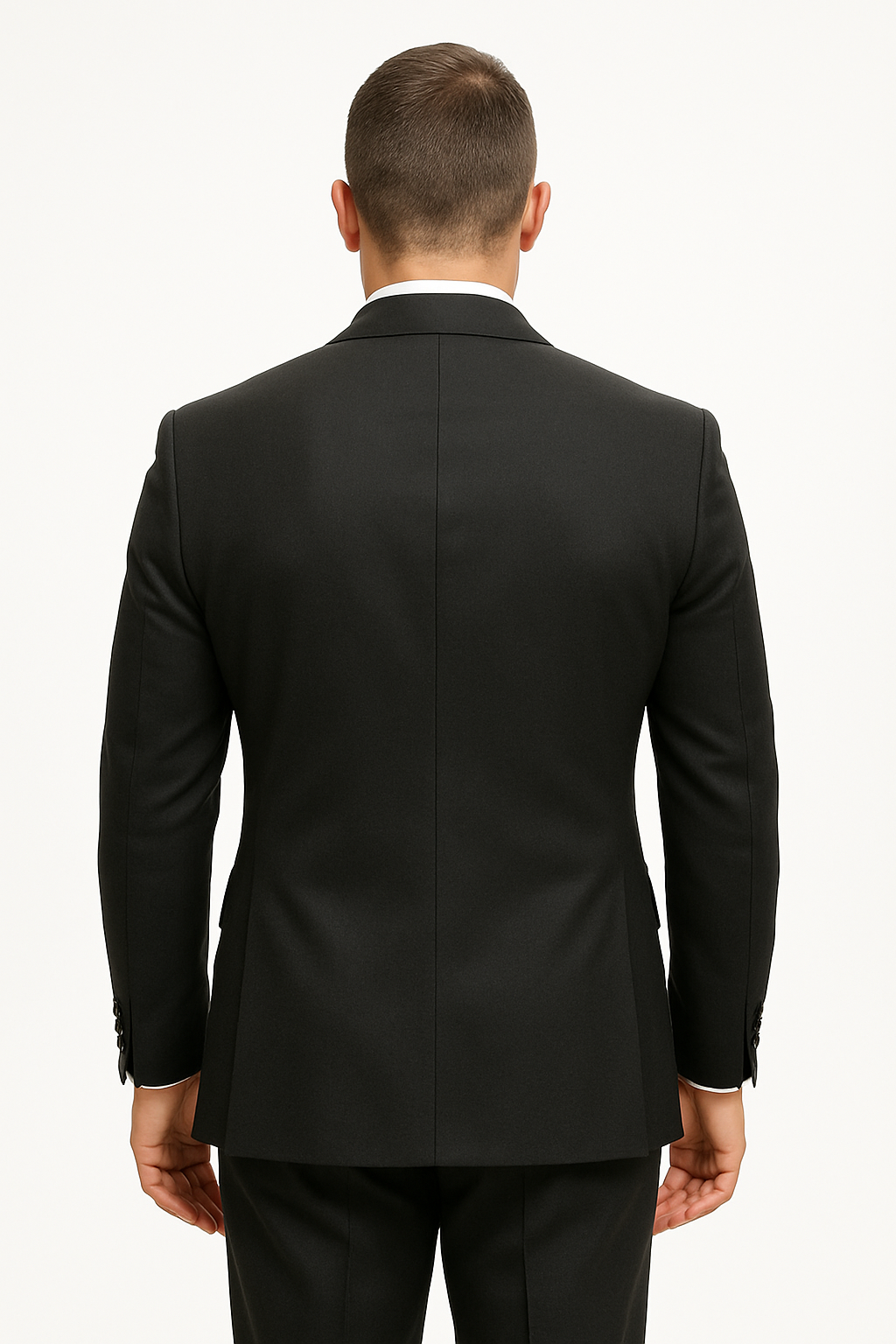 Statement Suit - Statement Italy Suit - Wool Suit - Statement Men's Outlet 100% Wool 2 Piece Suit - Wide Peak Lapel - New Arrival - 38 Short Jacket+32 Waist Adjustable 28to34)(Height: 5 4 to5 7 )(Neck  15-16.5)S-M)