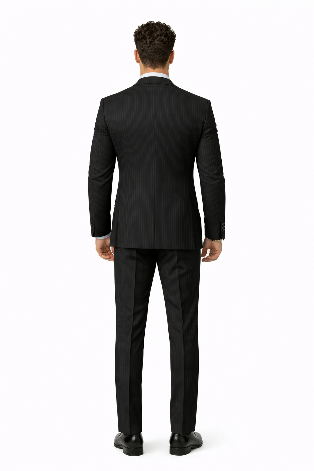 Statement Suits Black-New Designer Collection - 38 Short Jacket+32 Waist Adjustable 28to34)(Height: 5 4 to5 7 )(Neck  15-16.5)S-M)