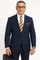 Statement Suits - Wool Suits - Peak Lapel Suits - Ticket Pocket - Modern Fit - Blue Suit