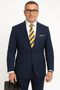Statement Suits - Wool Suits - Peak Lapel Suits - Ticket Pocket - Modern Fit - Blue Suit