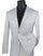 Mens Paisley Pattern Suit in Silver Slim Fit Formal 2-Piece Set