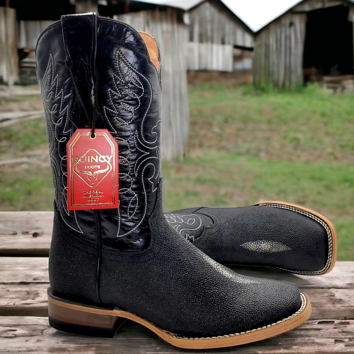 Stingray Print Western Boots - EE