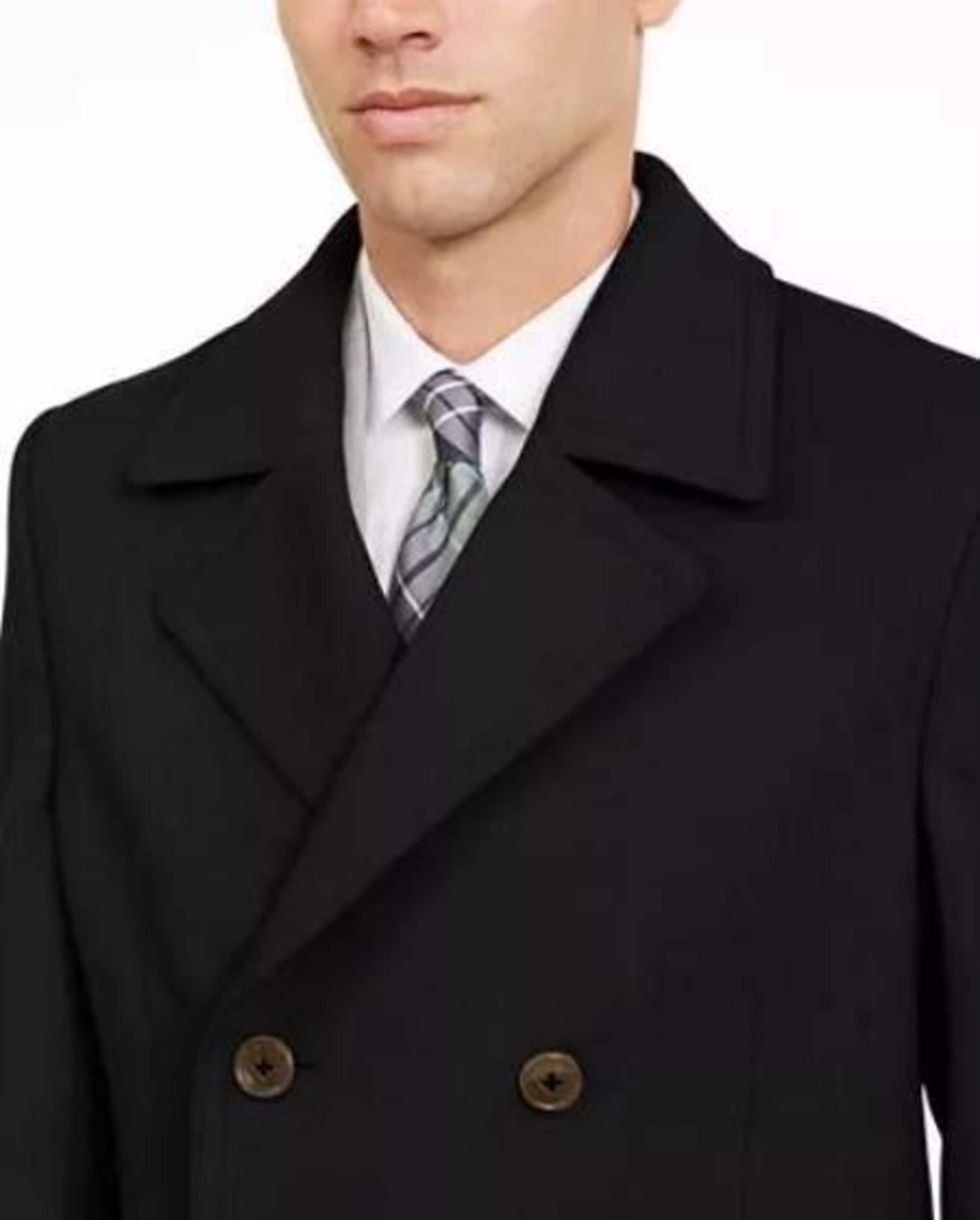 Manhattan 34 Inch Double Breasted men's Overcoat - men's Topcoat