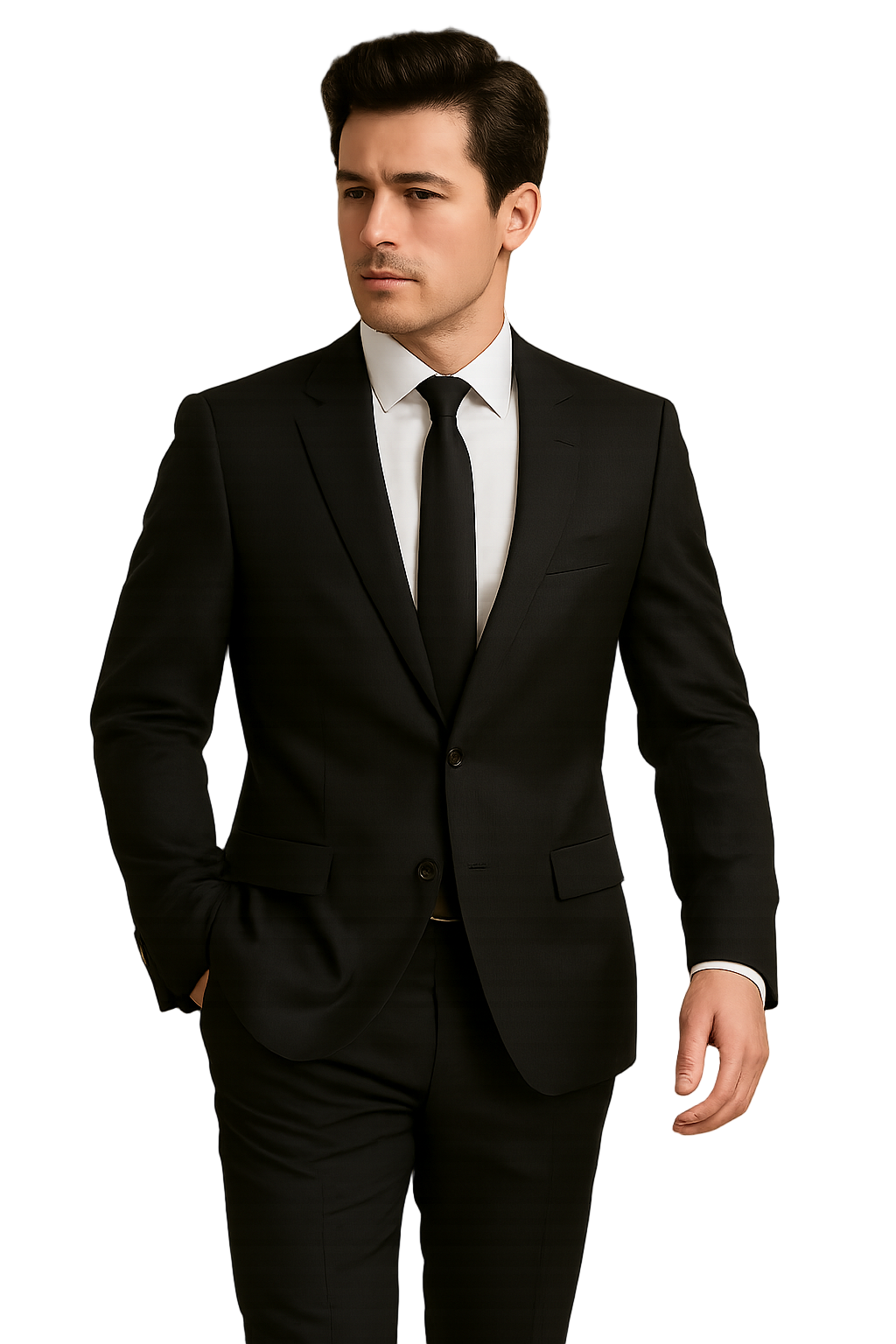 Mens Summer Linen suit - Black  Suit For Man Side Vented Modern Fit Notch Lapel - New Arrival - 38 Short Jacket+32 Waist Adjustable 28to34)(Height: 5 4 to5 7 )(Neck  15-16.5)S-M)