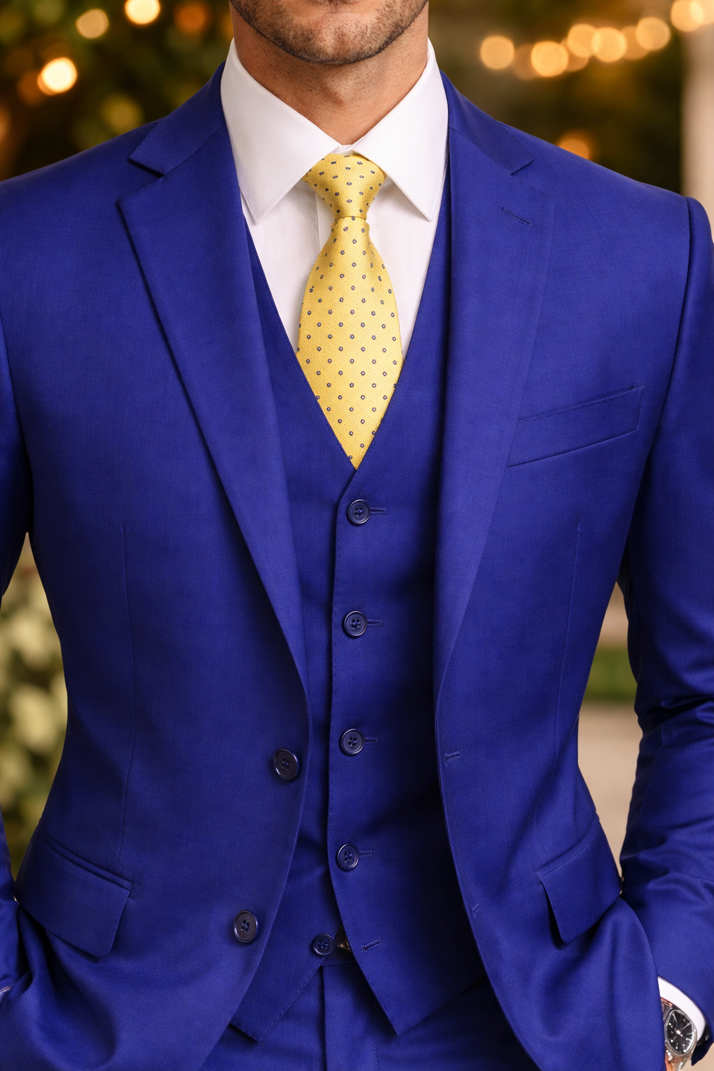 Mens Tiglio French Blue Suit – Stylish Blue Suit for Wedding, Business and Formal Wear - 34 Short or Extra Small