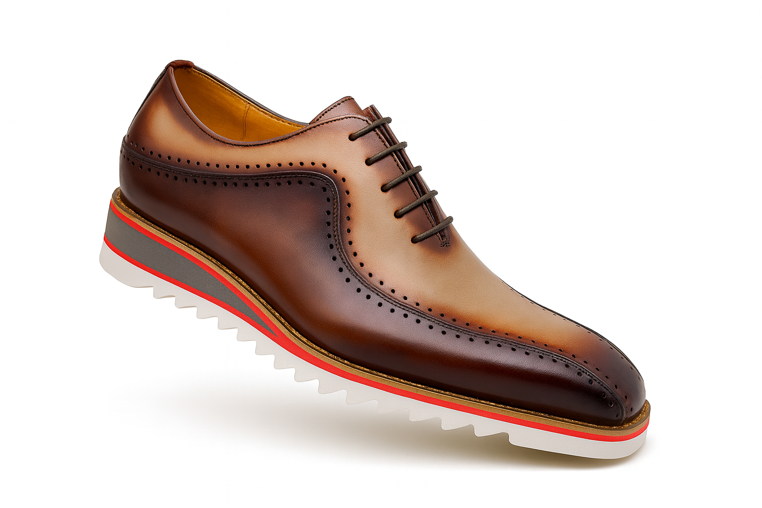 Carrucci Stylish Two-Tone Brogue Oxford - 8.5