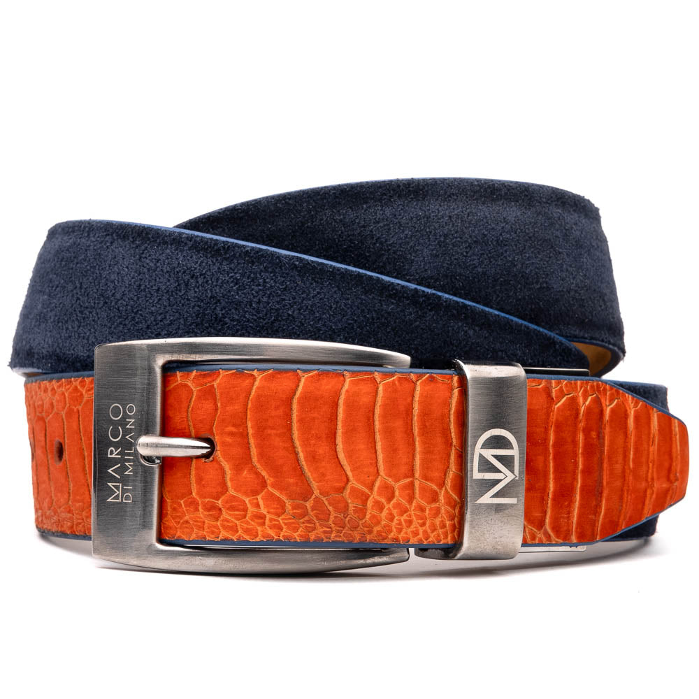 Marco Di Milano Hugo Belt Orange / Navy - 44
