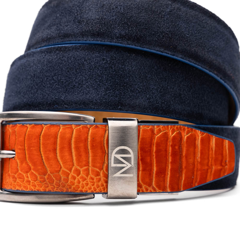 Marco Di Milano Hugo Belt Orange / Navy - 44