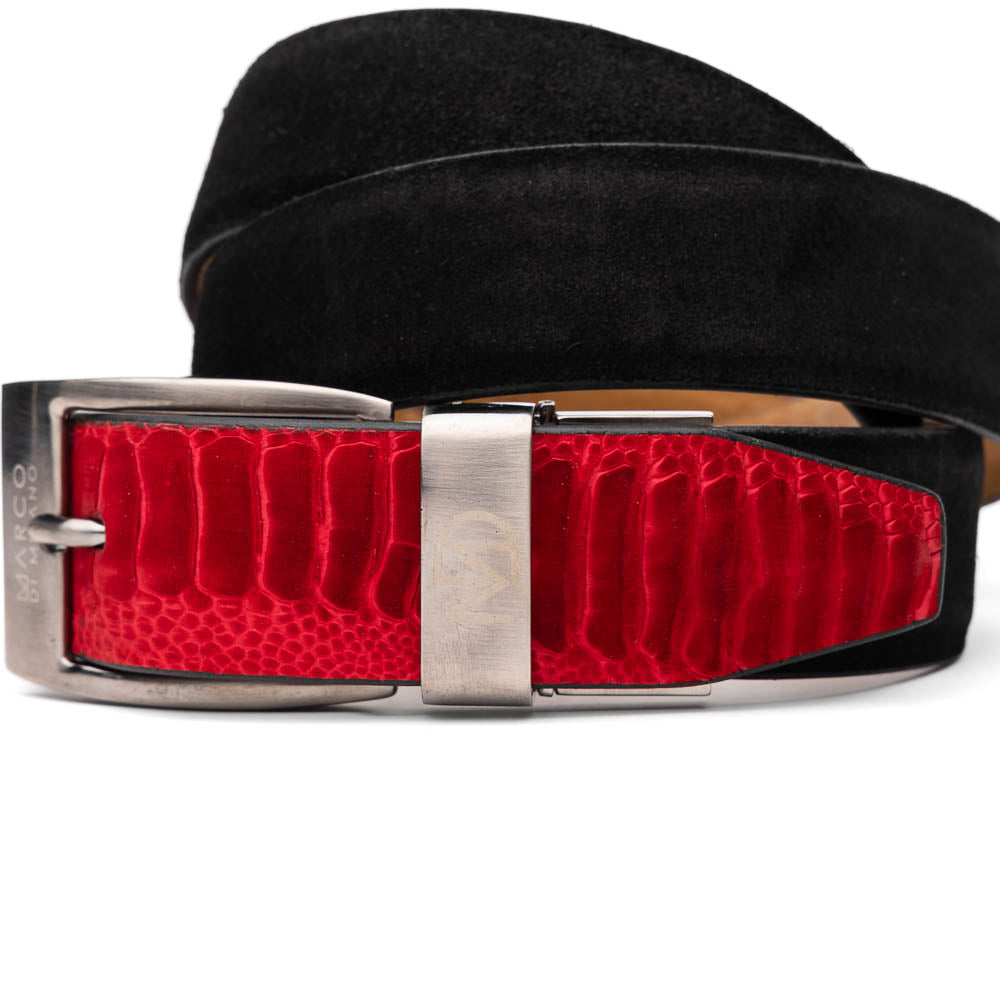 Marco Di Milano Hugo Belt Red / Black - 44
