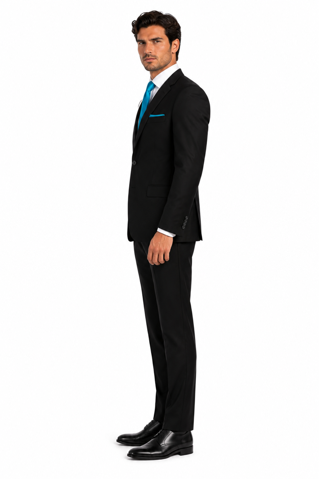 Suit And Shirt Combinations  Groom & Groomsmen  black prom Suits