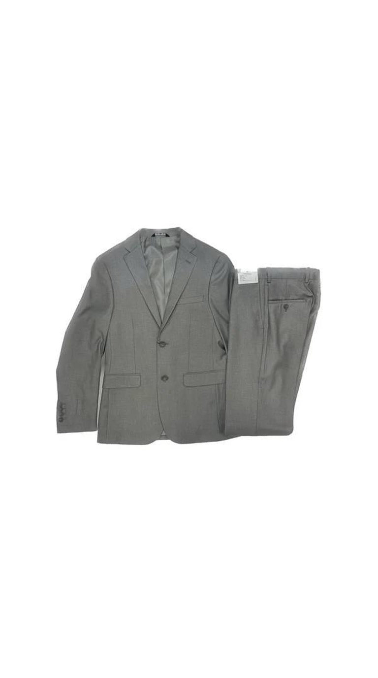 West End 9-1012S102 2PC Ultra Slim Fit Suit Light Grey