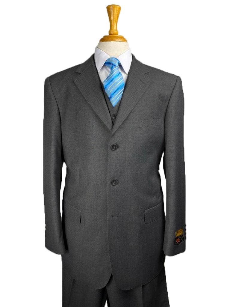 Suits For Big Guys - Suits For Big men Grey - 38 Short Jacket+32 Waist Adjust 28to34)(Height: 5 4 to5 7 )(Neck  15-16.5)S-M)